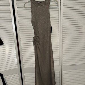 Striped Midi Dress NWT